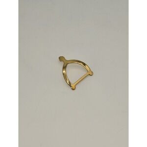 Vintage Goldtone Small Wishbone Belt‎ Buckle